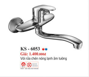 Vòi rửa chén âm tường KS-6053