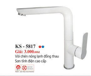 Vòi lavabo nóng lạnh KS-5817